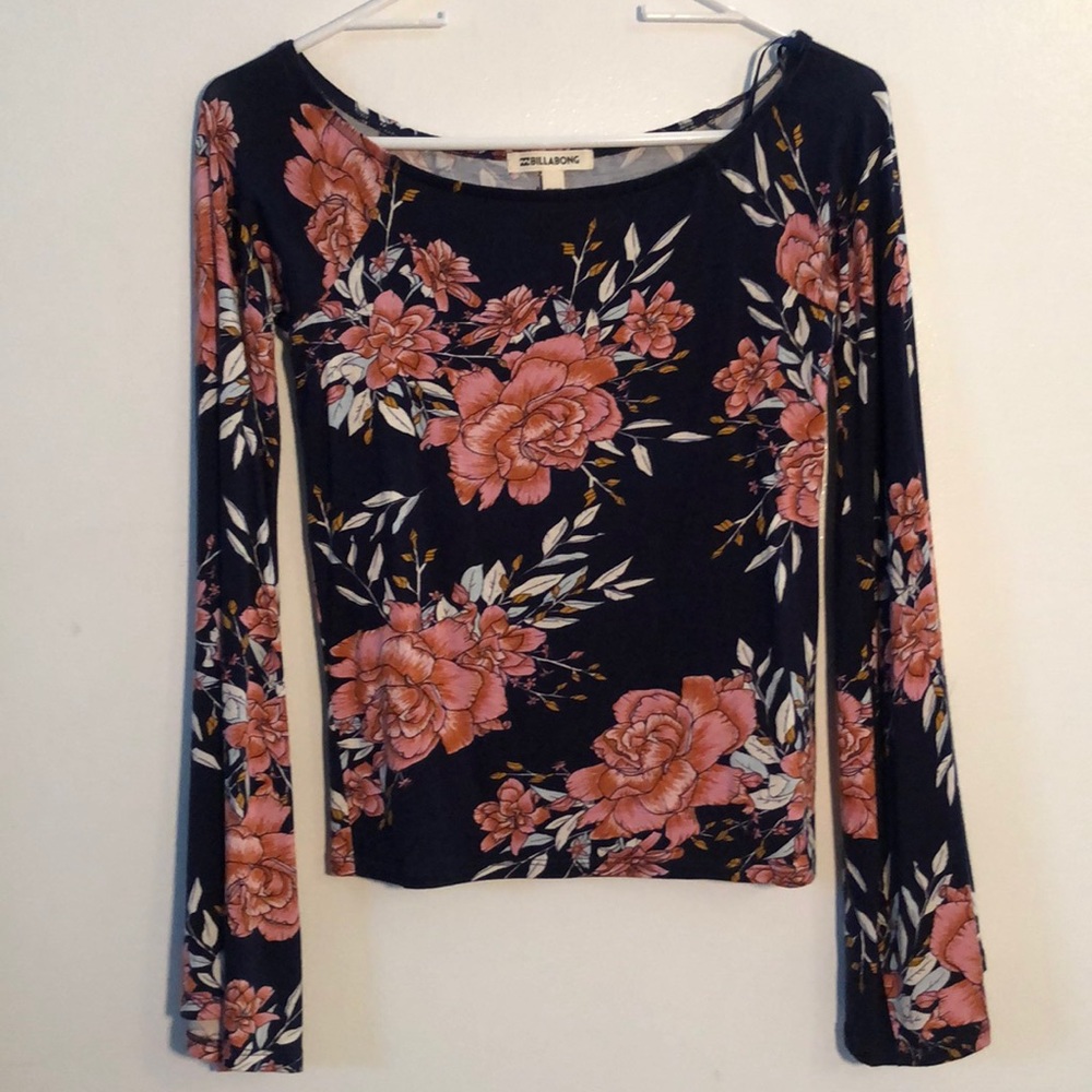Long sleeve floral top